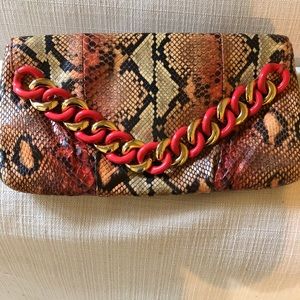 Authentic Python Michael Kors Clutch